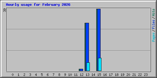 Hourly usage for February 2026