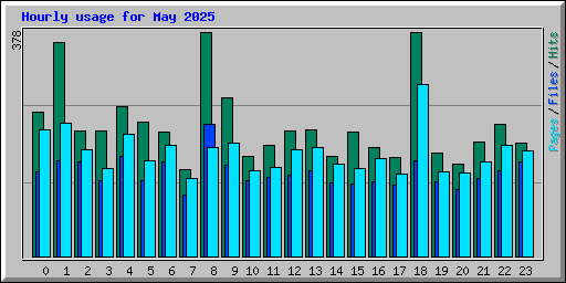 Hourly usage for May 2025