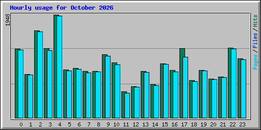 Hourly usage for October 2026